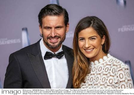 Tom Beck mit Freundin Chryssanti Kavazi bei der Verleihung des Deutschen Fernsehpreises 2016 in den Düsseldorfer Rheinterrassen. Düsseldorf, 13.01.2016 Foto:xC.xHardtx xFuturexImage