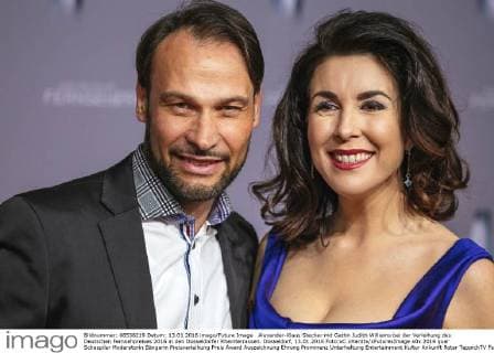 Alexander-Klaus Stecher mit Gattin Judith Williams bei der Verleihung des Deutschen Fernsehpreises 2016 in den Düsseldorfer Rheinterrassen. Düsseldorf, 13.01.2016 Foto:xC.xHardtx xFuturexImage