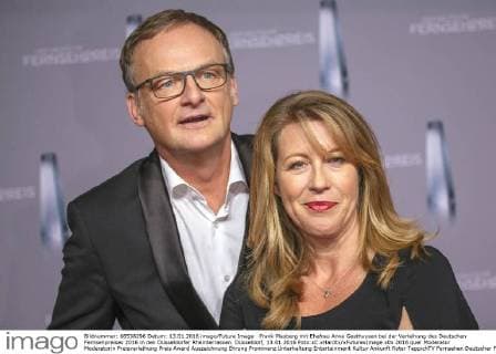 Frank Plasberg mit Ehefrau Anne Gesthuysen bei der Verleihung des Deutschen Fernsehpreises 2016 in den Düsseldorfer Rheinterrassen. Düsseldorf, 13.01.2016 Foto:xC.xHardtx xFuturexImage