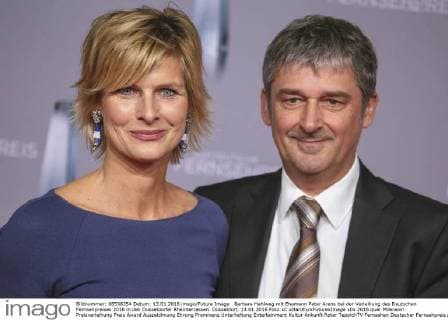 Barbara Hahlweg mit Ehemann Peter Arens bei der Verleihung des Deutschen Fernsehpreises 2016 in den Düsseldorfer Rheinterrassen. Düsseldorf, 13.01.2016 Foto:xC.xHardtx xFuturexImage
