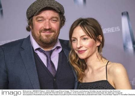 Till Franzen und Katharina Schüttler bei der Verleihung des Deutschen Fernsehpreises 2016 in den Düsseldorfer Rheinterrassen. Düsseldorf, 13.01.2016 Foto:xC.xHardtx xFuturexImage