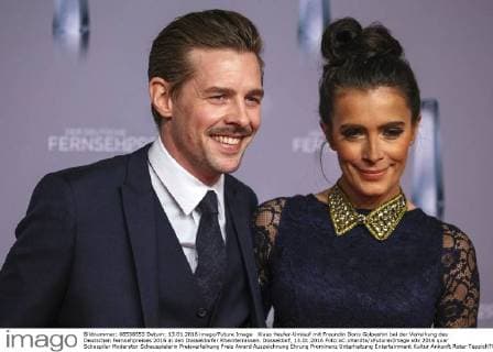 Klaas Heufer-Umlauf mit Freundin Doris Golpashin bei der Verleihung des Deutschen Fernsehpreises 2016 in den Düsseldorfer Rheinterrassen. Düsseldorf, 13.01.2016 Foto:xC.xHardtx xFuturexImage
