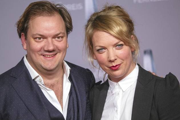 Charly Hübner mit Ehefrau Lina Beckmann bei der Verleihung des Deutschen Fernsehpreises 2016 in den Düsseldorfer Rheinterrassen. Düsseldorf, 13.01.2016 Foto:xC.xHardtx xFuturexImage