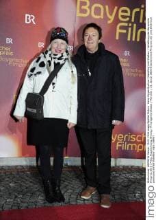 Hans-Jürgen Buchner (Haindling) mit Ehefrau Verleihung des Bayerische Filmpreis 2015 Preis, Auszeichnung, Ehrung Prinzregententheater München 15. Januar 2016