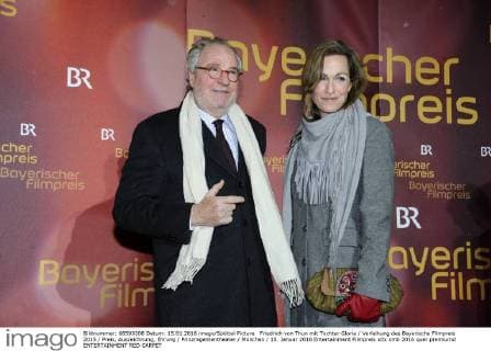 Friedrich von Thun mit Tochter Gloria Verleihung des Bayerische Filmpreis 2015 Preis, Auszeichnung, Ehrung Prinzregententheater München 15. Januar 2016
