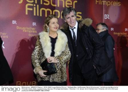 Michaela May mit Ehemann Bernd Schadewald Verleihung des Bayerische Filmpreis 2015 Preis, Auszeichnung, Ehrung Prinzregententheater München 15. Januar 2016