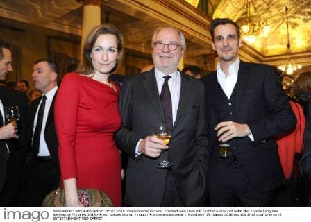 Friedrich von Thun mit Tochter Gloria und Sohn Max Verleihung des Bayerische Filmpreis 2015 Preis, Auszeichnung, Ehrung Prinzregententheater München 15. Januar 2016