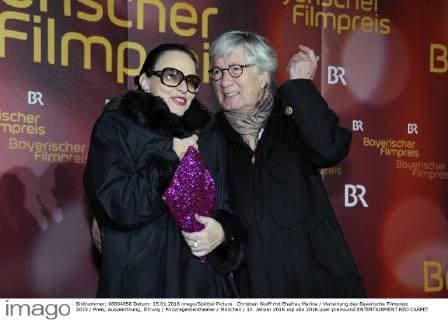 Christian Wolff mit Ehefrau Marina Verleihung des Bayerische Filmpreis 2015 Preis, Auszeichnung, Ehrung Prinzregententheater München 15. Januar 2016