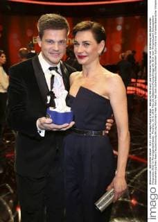 Benjamin Herrmann und Christiane Paul bei der Verleihung des Bayerischen Filmpreises 2015 im Prinzregententheater. München, 15.01.2016 Foto:xS.xGabschx xFuturexImage