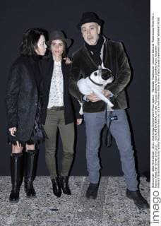 Mailänder Modewoche: Costume National Modenschau Milan Men s Fashion Week Fall Winter 2016 2017. . COSTUME NATIONAL arrivals. Pictured:Stefania Rocca Carolina Fulvio Falzarano  RiccardoxGiordano