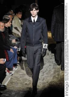 Mailänder Modewoche: Ermenegildo Zegna Modenschau Milan Men s Fashion Week Fall Winter 2016 2017. . Ermenegildo Zegna FashionShow. Pictured:Model  RiccardoxGiordano