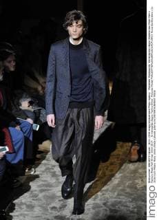 Mailänder Modewoche: Ermenegildo Zegna Modenschau Milan Men s Fashion Week Fall Winter 2016 2017. . Ermenegildo Zegna FashionShow. Pictured:Model  RiccardoxGiordano