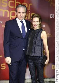Lisa Martinek mit Ehemann Giulio Ricciarelli bei der Verleihung des Bayerischen Filmpreises 2015 im Prinzregententheater. München, 15.01.2016 Foto:xS.xGabschx xFuturexImage