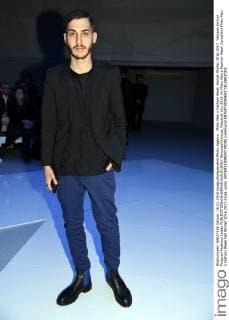 Milan Men s Fashion Week Herbst Winter 2016 2017. Versace Arrival Pictured Federico Ledda  SimonaxChioccia_Fotosicki