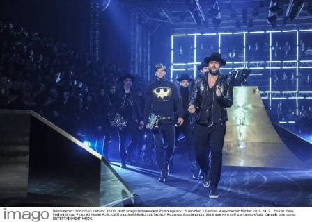 Milan Men s Fashion Week Herbst Winter 2016 2017 . Philipp Plein FashionShow. Pictured:Model  RiccardoxGiordano