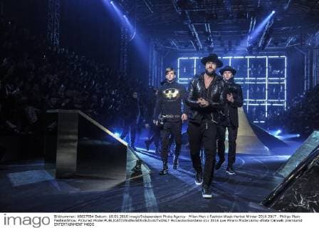 Milan Men s Fashion Week Herbst Winter 2016 2017 . Philipp Plein FashionShow. Pictured:Model  RiccardoxGiordano