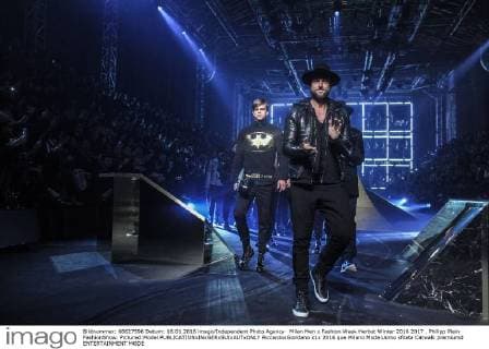 Milan Men s Fashion Week Herbst Winter 2016 2017 . Philipp Plein FashionShow. Pictured:Model  RiccardoxGiordano