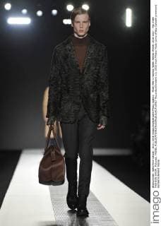Milan Men s Fashion Week Herbst Winter 2016 2017 . Paz ZIleri FASHION SHOW. Pictured: MODEL  RiccardoxGiordano