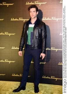 Milan Men s Fashion Week Fall Winter 2016 2017. Ferragamo Arrivals. Pictured Ethan Peck  SimonaxChioccia_Fotosicki