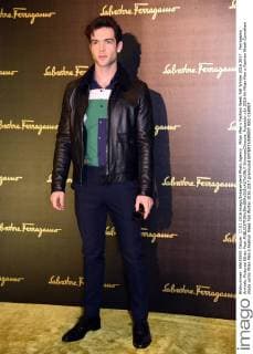 Milan Men s Fashion Week Fall Winter 2016 2017. Ferragamo Arrivals. Pictured Ethan Peck  SimonaxChioccia_Fotosicki