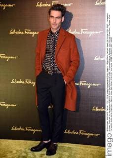 Milan Men s Fashion Week Fall Winter 2016 2017. Ferragamo Arrivals. Pictured Jon Kortajarena  SimonaxChioccia_Fotosicki