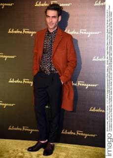 Bilder des Tages Milan Men s Fashion Week Fall Winter 2016 2017. Ferragamo Arrivals. Pictured Jon Kortajarena  SimonaxChioccia_Fotosicki
