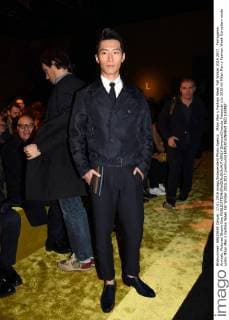Milan Men s Fashion Week Fall Winter 2016 2017. Ferragamo Arrivals. Pictured Shawn Dou  SimonaxChioccia_Fotosicki