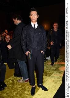 Milan Men s Fashion Week Fall Winter 2016 2017. Ferragamo Arrivals. Pictured Shawn Dou  SimonaxChioccia_Fotosicki