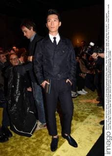 Milan Men s Fashion Week Fall Winter 2016 2017. Ferragamo Arrivals. Pictured Shawn Dou  SimonaxChioccia_Fotosicki