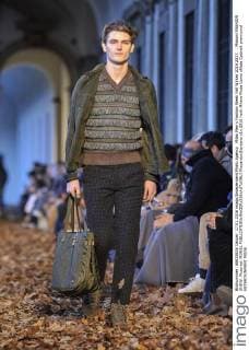 Milan Men s Fashion Week Fall Winter 2016 2017. . Missoni FASHION SHOW. Pictured: MODEL  RiccardoxGiordano