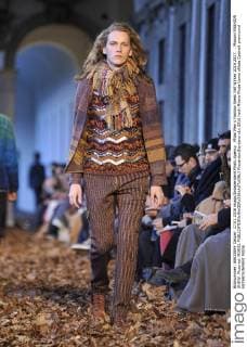 Milan Men s Fashion Week Fall Winter 2016 2017. . Missoni FASHION SHOW. Pictured: MODEL  RiccardoxGiordano