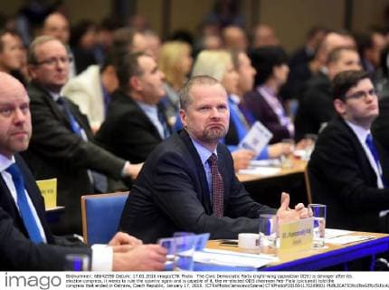 The Civic Democratic Party (right-wing opposition ODS) is stronger after its election congress, it wants to rule the country again and is capable of it, the re-elected ODS chairman Petr Fiala (pictured) told the congress that ended in Ostrava, Czech Republic, January 17, 2016. (CTKxPhoto JaroslavxOzana) CTKPhotoP201601170289001  jao 14