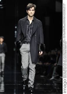 Milan Men s Fashion Week - Ermanno Scervino Modenschau Milan Men s Fashion Week Fall Winter 2016 2017. Ermanno Scervino Fashionshow Pictured: Model  RiccardoxGiordano