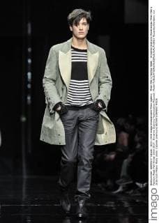 Milan Men s Fashion Week - Ermanno Scervino Modenschau Milan Men s Fashion Week Fall Winter 2016 2017. Ermanno Scervino Fashionshow Pictured: Model  RiccardoxGiordano