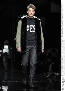 Milan Men s Fashion Week - Ermanno Scervino Modenschau Milan Men s Fashion Week Fall Winter 2016 2017. Ermanno Scervino Fashionshow Pictured: Model  RiccardoxGiordano