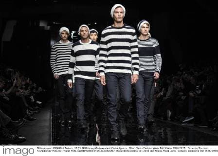Milan Men s Fashion Week Fall Winter 2016 2017. Ermanno Scervino Fashionshow Pictured: Model  RiccardoxGiordano