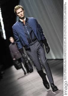 Milan Men s Fashion Week Fall Winter 2016 2017. Canali Fashionshow Pictured: model  RiccardoxGiordano