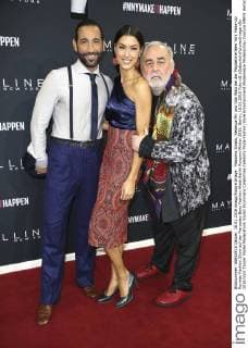 Massimo Sinato, Rebecca Mir und Udo Walz bei der Maybelline New York Make-Up Runway Fashion Show auf der Mercedes-Benz Fashion Week Berlin Autumn Winter 2016. Berlin, 18.01.2016 Foto:xS.xGabschx xFuturexImage