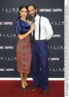 Rebecca Mir und Massimo Sinato bei der Maybelline New York Make-Up Runway Fashion Show auf der Mercedes-Benz Fashion Week Berlin Autumn Winter 2016. Berlin, 18.01.2016 Foto:xS.xGabschx xFuturexImage