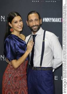 Rebecca Mir und Massimo Sinato bei der Maybelline New York Make-Up Runway Fashion Show auf der Mercedes-Benz Fashion Week Berlin Autumn Winter 2016. Berlin, 18.01.2016 Foto:xS.xGabschx xFuturexImage