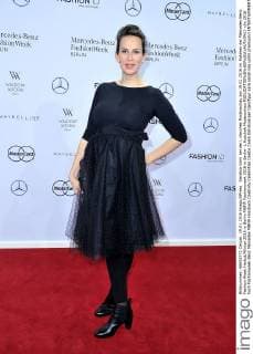 Saralisa Volm bei der L.Hoschek Modenschau am 19.01.2016 im Rahmen der Mercedes-Benz Fashion Week Herbst Winter 2016 in Berlin MBFW Fashionweek 2016 in Berlin- L.Hoschek Modenschau 