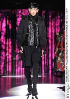 Milan Men s Fashion Week Fall Winter 2016 2017. 2016 2017 . Dsquared fashionshow Pictured: model  RiccardoxGiordano