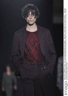 Milan Men s Fashion Week Fall Winter 2016 2017. 2016 2017 .Christian Pellizzari Fashion Show Pictured: Model  RiccardoxGiordano
