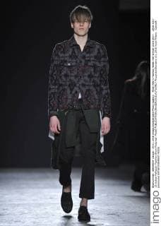Milan Men s Fashion Week Fall Winter 2016 2017. 2016 2017 .Christian Pellizzari Fashion Show Pictured: Model  RiccardoxGiordano