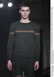 Milan Men s Fashion Week Fall Winter 2016 2017. 2016 2017 .Christian Pellizzari Fashion Show Pictured: Model  RiccardoxGiordano