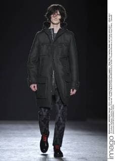 Milan Men s Fashion Week Fall Winter 2016 2017. 2016 2017 .Christian Pellizzari Fashion Show Pictured: Model  RiccardoxGiordano