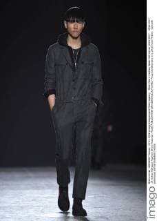 Milan Men s Fashion Week Fall Winter 2016 2017. 2016 2017 .Christian Pellizzari Fashion Show Pictured: Model  RiccardoxGiordano