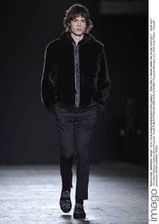 Milan Men s Fashion Week Fall Winter 2016 2017. 2016 2017 .Christian Pellizzari Fashion Show Pictured: Model  RiccardoxGiordano