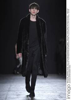 Milan Men s Fashion Week Fall Winter 2016 2017. 2016 2017 .Christian Pellizzari Fashion Show Pictured: Model  RiccardoxGiordano