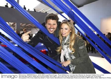 Thore Schölermann und Jana Julie Kilka bei der Sportalm Fashion Show auf der Mercedes-Benz Fashion Week Berlin Autumn Winter 2016. Berlin, 19.01.2016 Foto:xS.xGabschx xFuturexImage